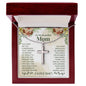 To My Beautiful Mom You Gave Me The Confidence That I Needed Artisan Cross Necklace