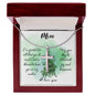 Mom I'm Grateful For All That You Do Artisan Cross Necklace