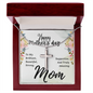 To My Brilliant Mom Happy Mother's Day To My Brilliant Mom Artisan Cross Necklace