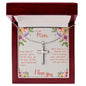 To My Mom Now that I'm Grown I Get it Artisan Cross Necklace