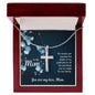 To My Mom No Words Can Express the Depth of My Gratitude Artisan Cross Necklace