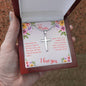 To My Mom Now that I'm Grown I Get it Artisan Cross Necklace