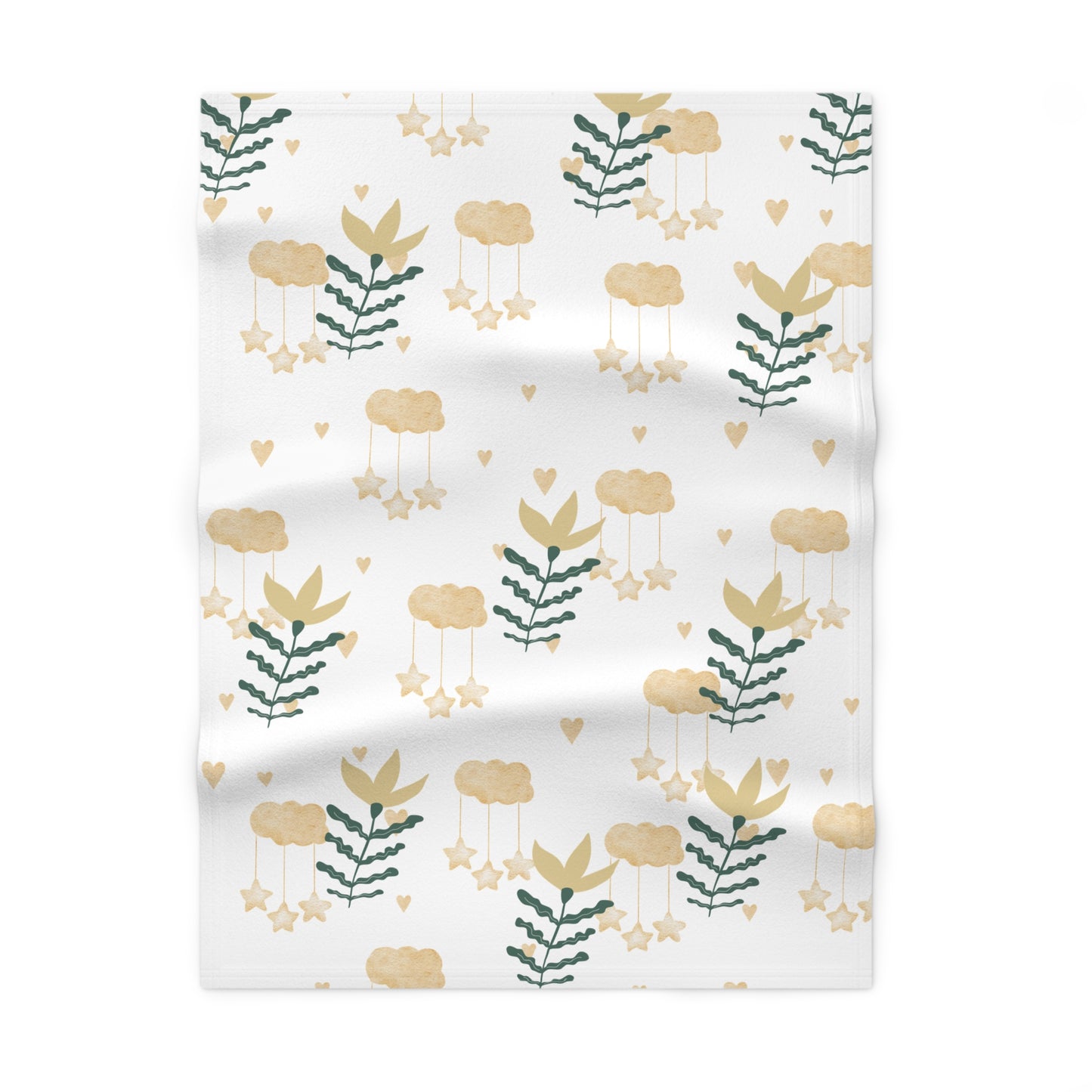 Cozy Blooming Flower Baby Blanket, Soft Baby Wrap, Nursery Decor, Gender Neutral Gift, Shower Present, Infant Blanket