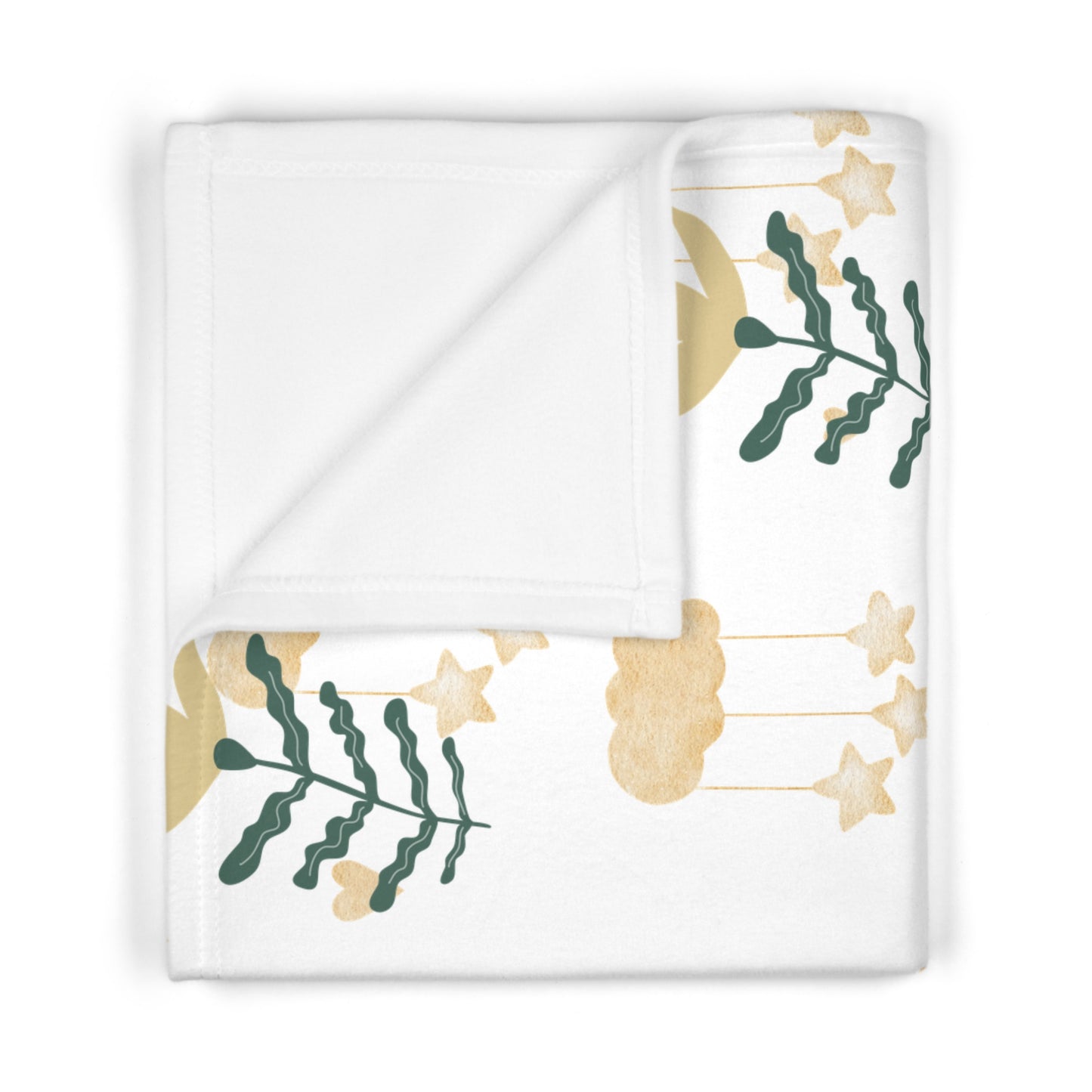 Cozy Blooming Flower Baby Blanket, Soft Baby Wrap, Nursery Decor, Gender Neutral Gift, Shower Present, Infant Blanket