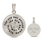 Luxury Graphic Circle Necklace | “The Old Has Passed Away, The New Has Come” Christian Gift | Elyvie
