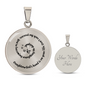 Luxury Graphic Circle Necklace | “Daughter, God’s Hand Is on Your Life” Christian Gift To My Daughter | Elyvie