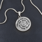 Luxury Graphic Circle Necklace | “The Old Has Passed Away, The New Has Come” Christian Gift | Elyvie