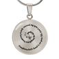Luxury Graphic Circle Necklace | “Daughter, God’s Hand Is on Your Life” Christian Gift To My Daughter | Elyvie