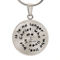 Luxury Graphic Circle Necklace | “It Is No Longer I Who Live, But Christ Lives in Me” Christian Gift | Elyvie