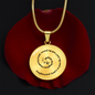 Luxury Graphic Circle Necklace | “Daughter, God’s Hand Is on Your Life” Christian Gift To My Daughter | Elyvie