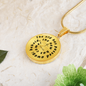 Luxury Graphic Circle Necklace | “The Old Has Passed Away, The New Has Come” Christian Gift | Elyvie