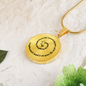 Luxury Graphic Circle Necklace | “Daughter, God’s Hand Is on Your Life” Christian Gift To My Daughter | Elyvie