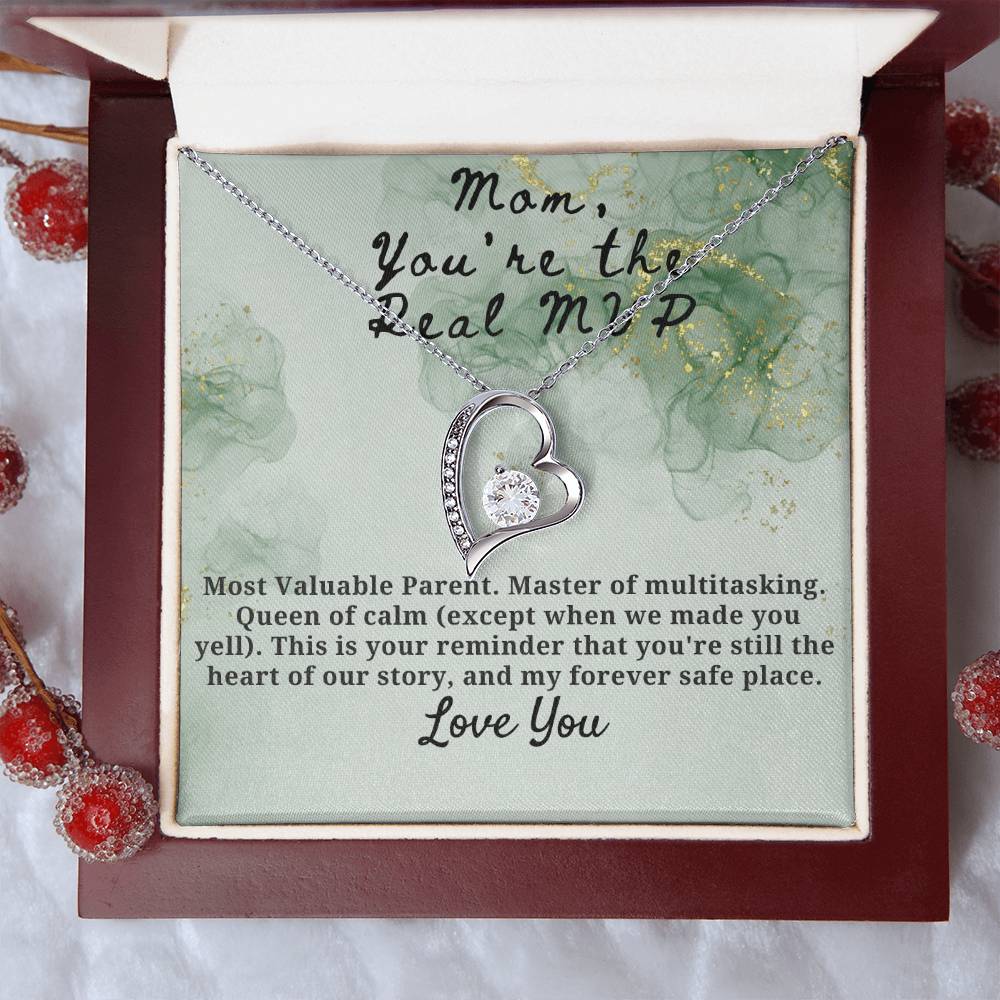 Mom You're the Real MVP Forever Love Necklace