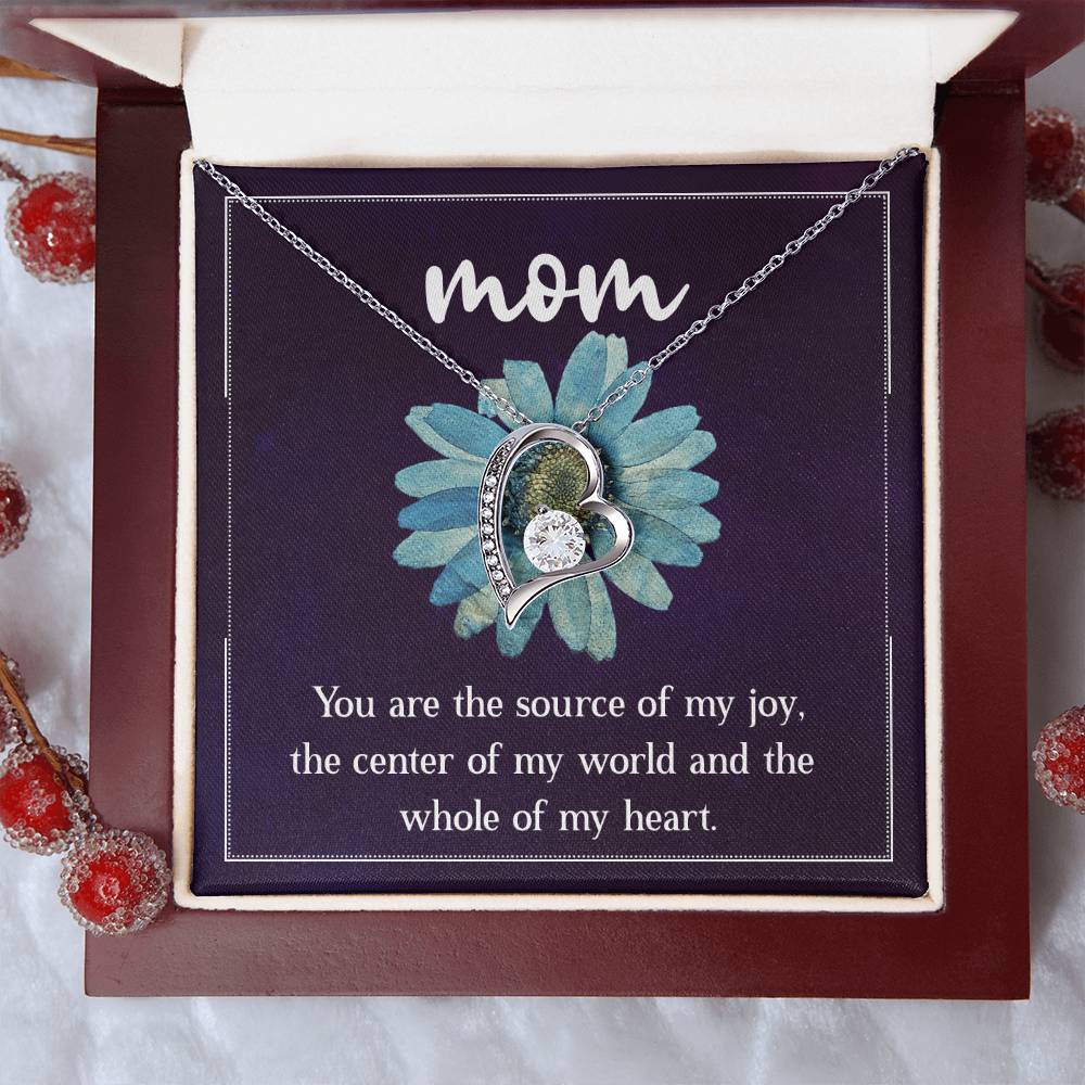 Mom You are the Source of my Joy Forever Love Necklace