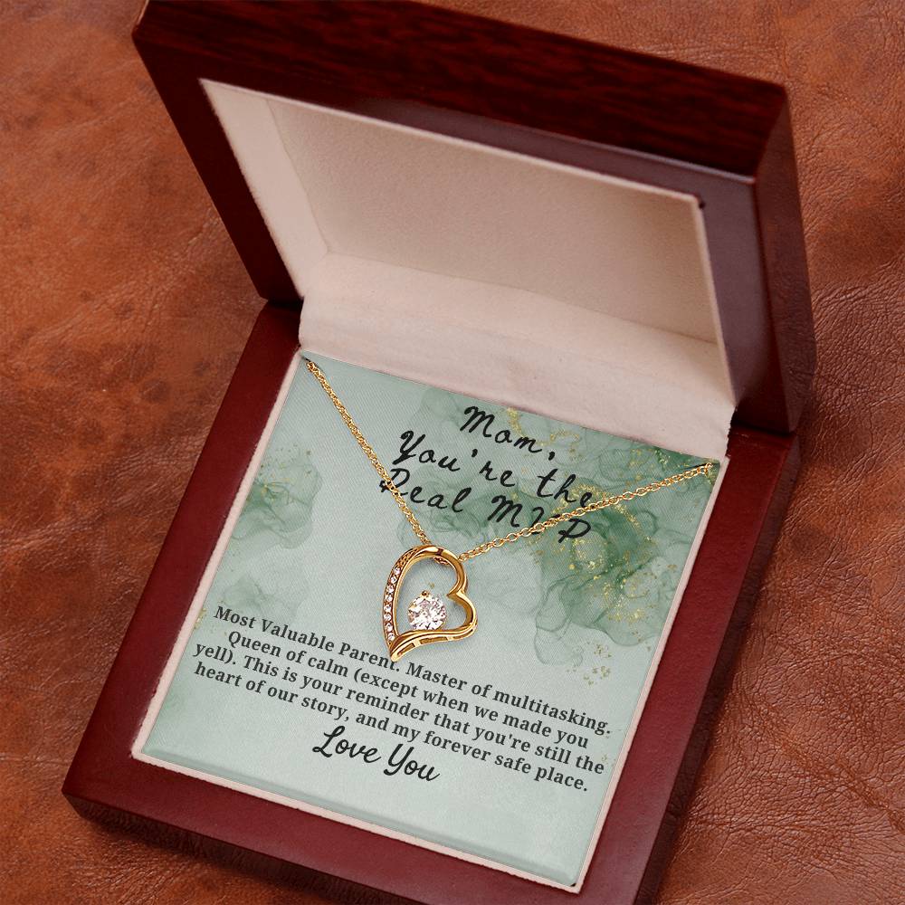 Mom You're the Real MVP Forever Love Necklace
