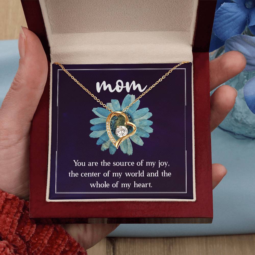 Mom You are the Source of my Joy Forever Love Necklace