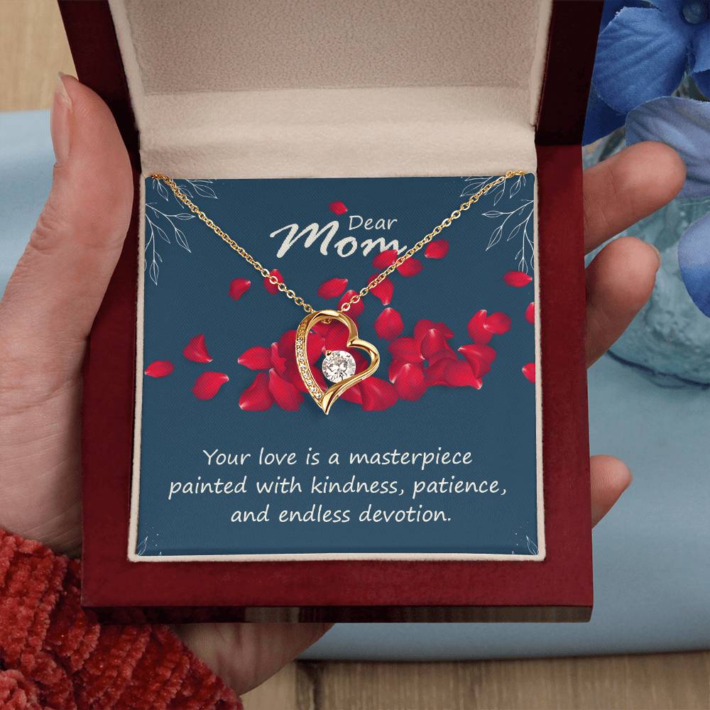 Dear Mom Your Love is a Masterpiece Forever Love Necklace