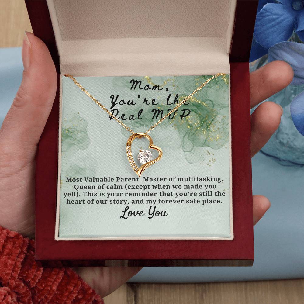 Mom You're the Real MVP Forever Love Necklace
