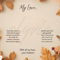 My Love (Wife) - Scripted Love Necklace | Elegant Family Jewelry Gift for Her | Elyvie