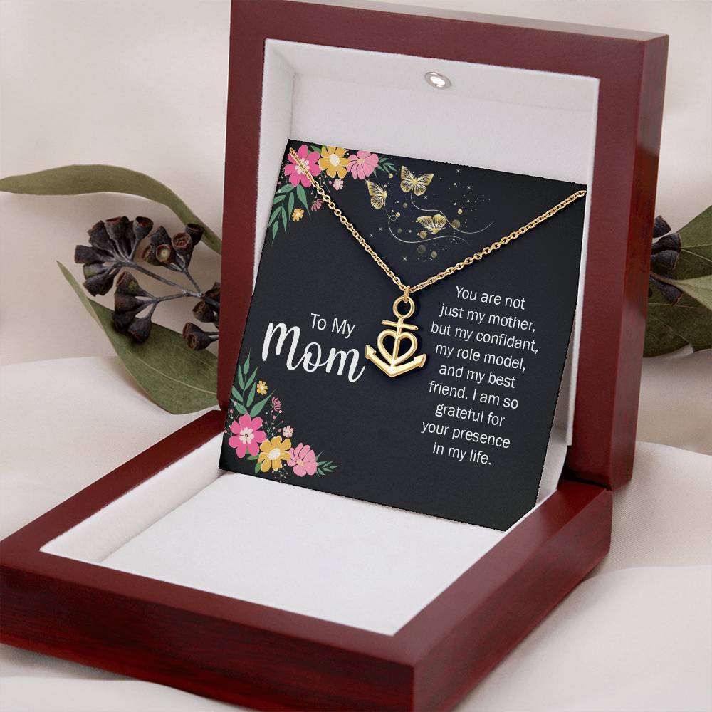 To My Mom You Are Not Just a Mother Anchor Pendant Necklace