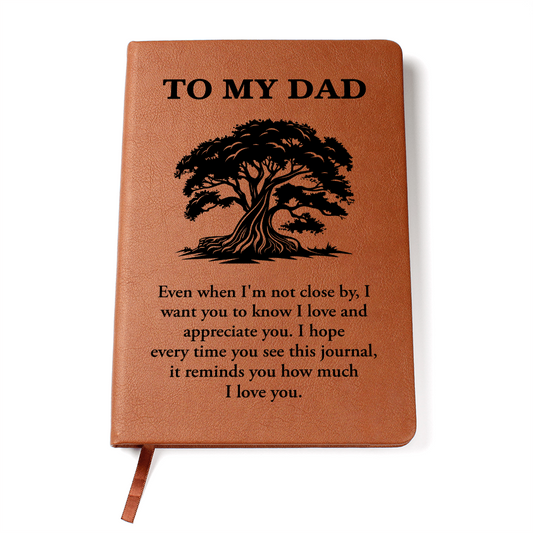 To My Dad Even when I'm Not Close By I Want You to Know I love and Appreciate You Graphic Leather Wallet Father's Day Gift for Father, Gift for Dad