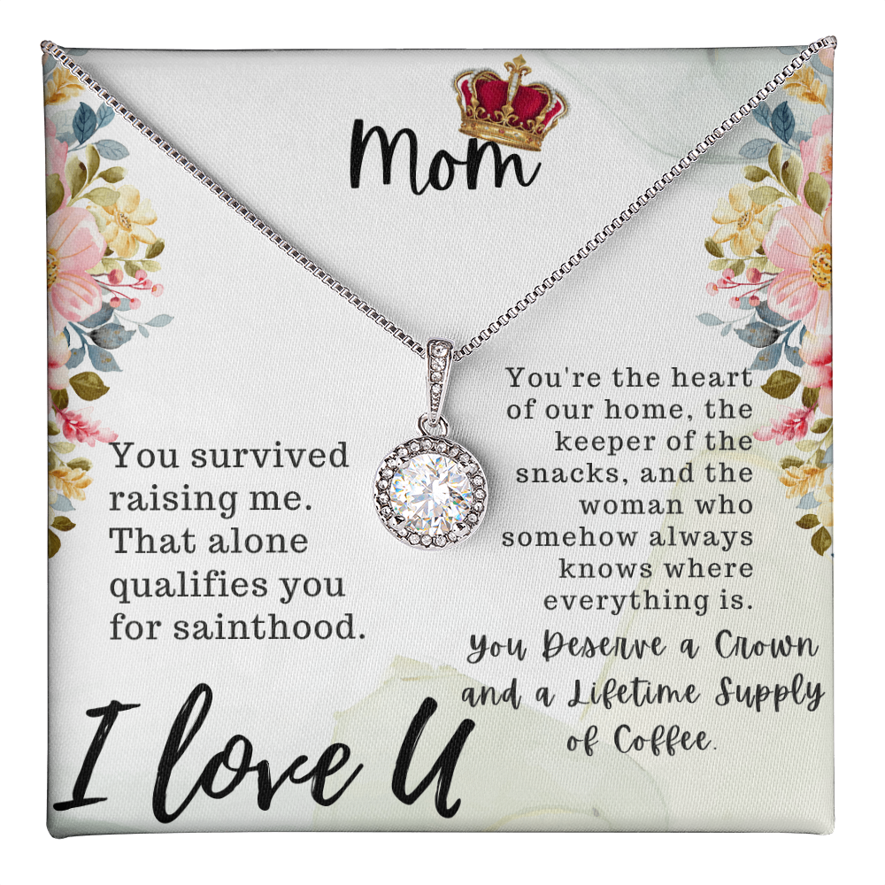 Mom, I Love U Eternal Hope Necklace