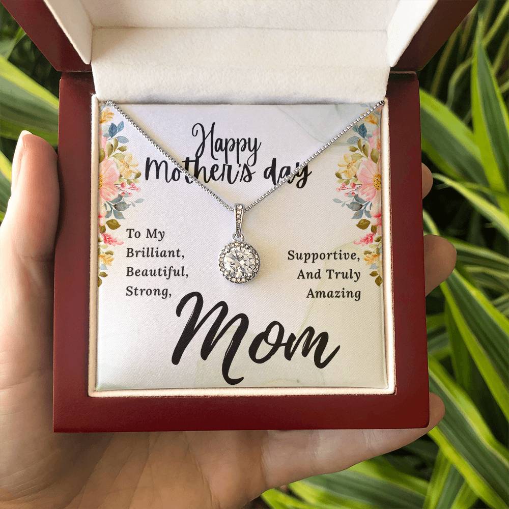 To My Brilliant Mom Happy Mother's Day To My Brilliant Mom  Eternal Hope Necklace