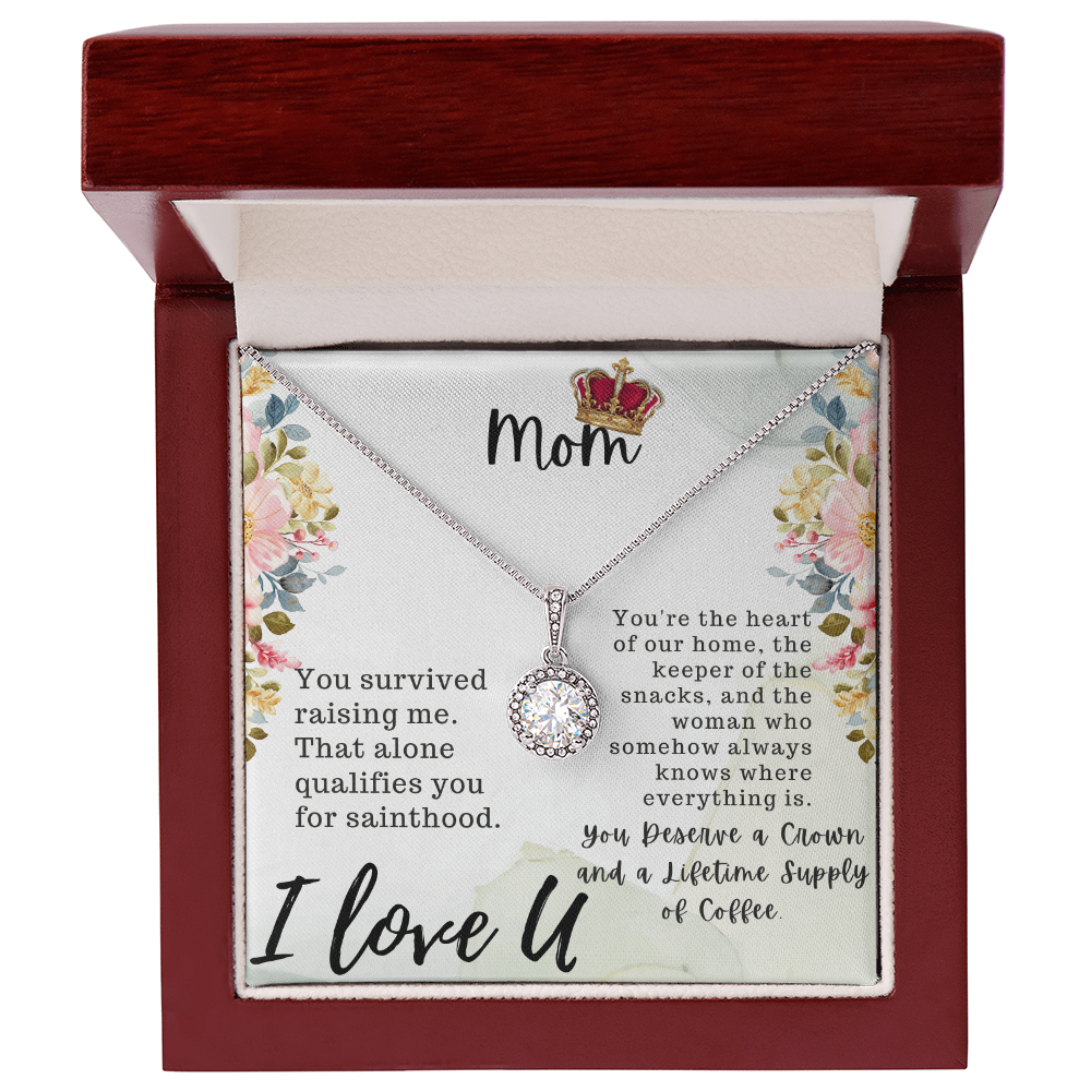 Mom, I Love U Eternal Hope Necklace