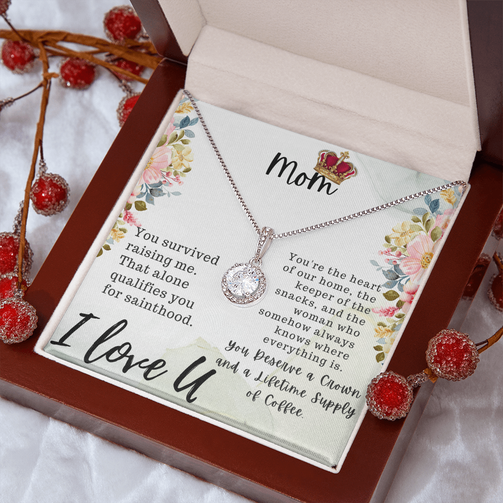 Mom, I Love U Eternal Hope Necklace