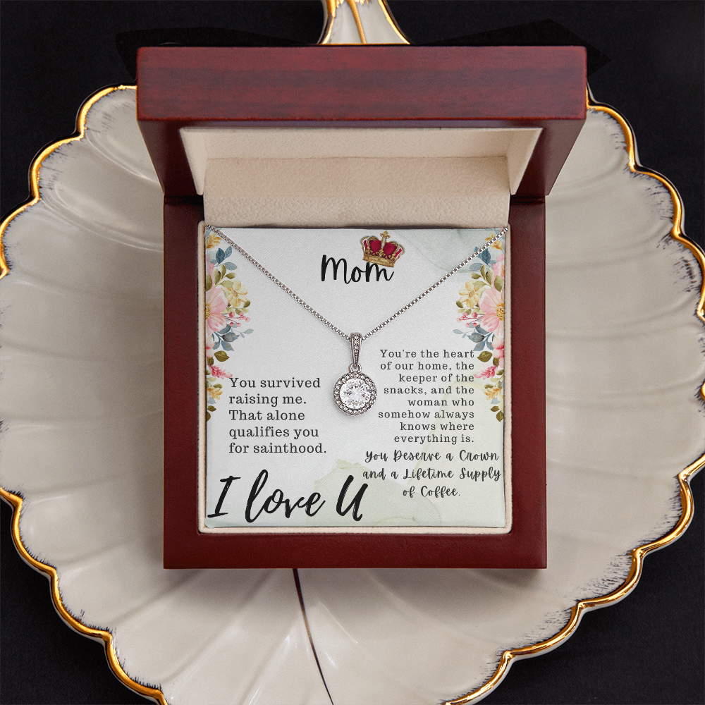 Mom, I Love U Eternal Hope Necklace
