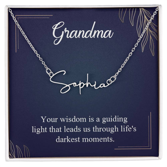 Signature Name Necklace (With MC)