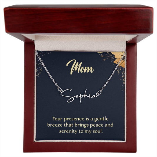 Personalized Name Necklace – Known & Loved To My Mom - To My Mother