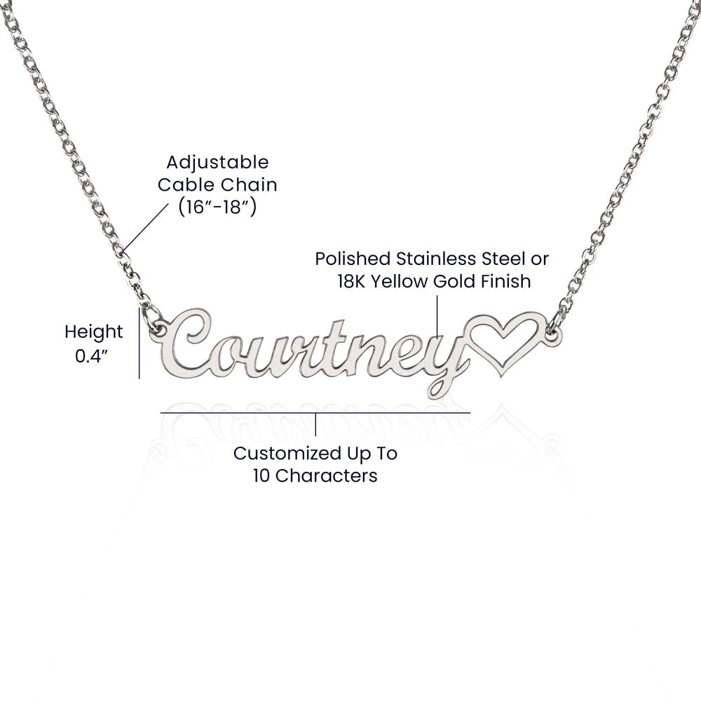 Personalized Heart Name Necklace – Known & Loved