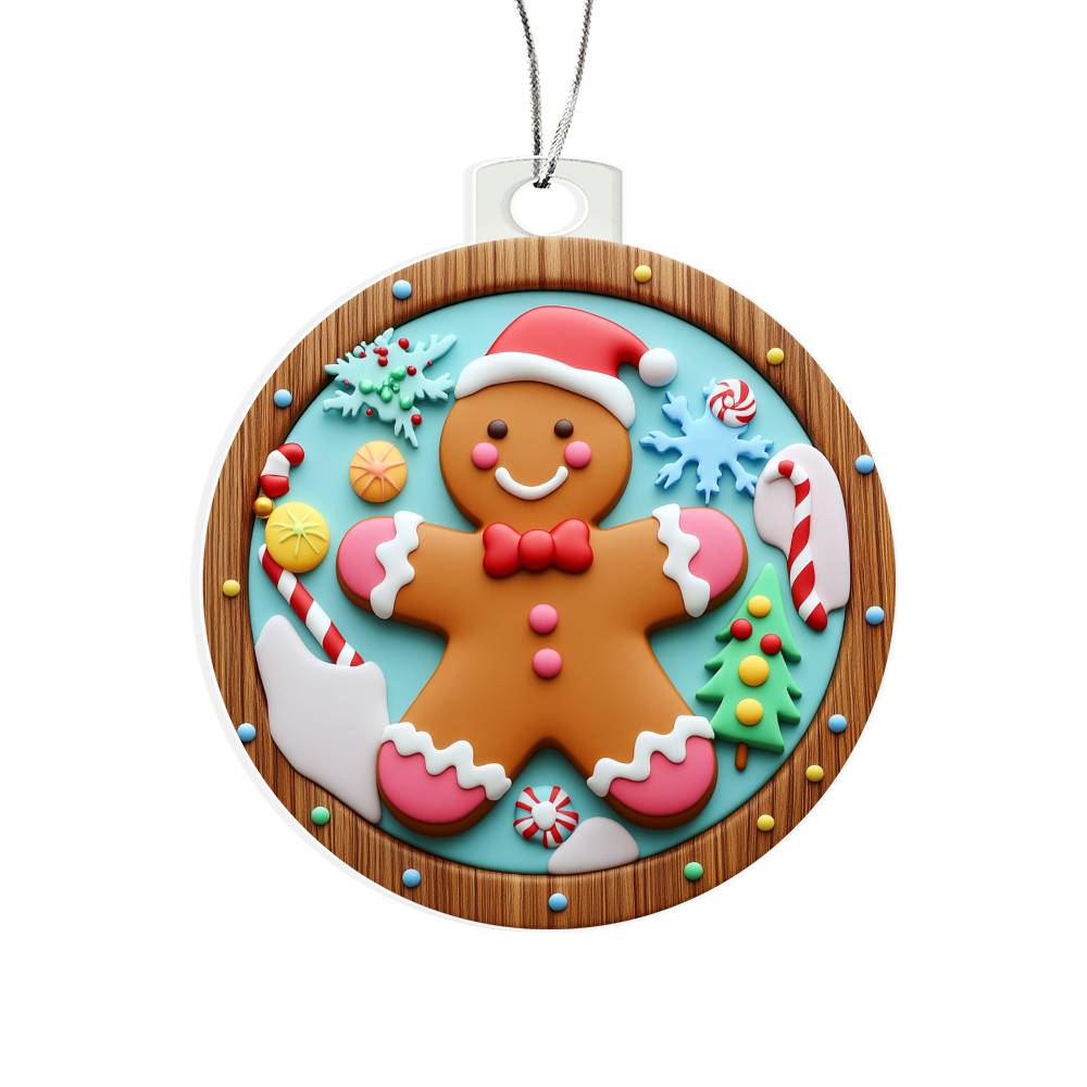 Acrylic Ornament Ginger Bread Man