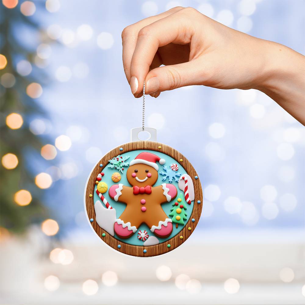 Acrylic Ornament Ginger Bread Man