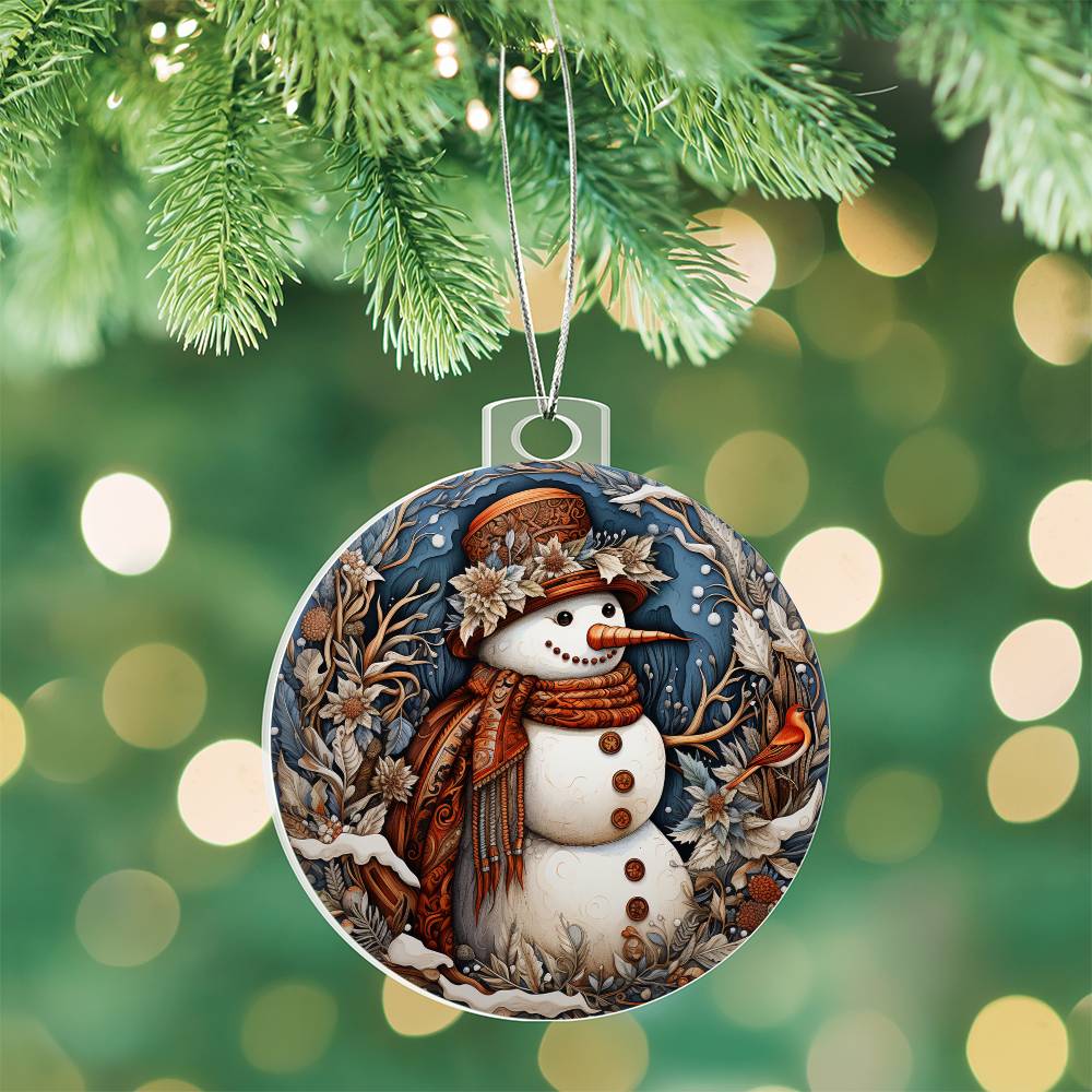 Acrylic Ornament Snow MAn