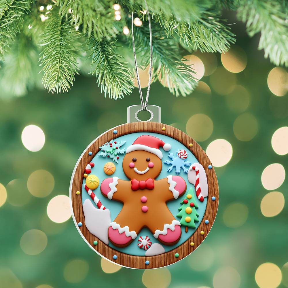 Acrylic Ornament Ginger Bread Man