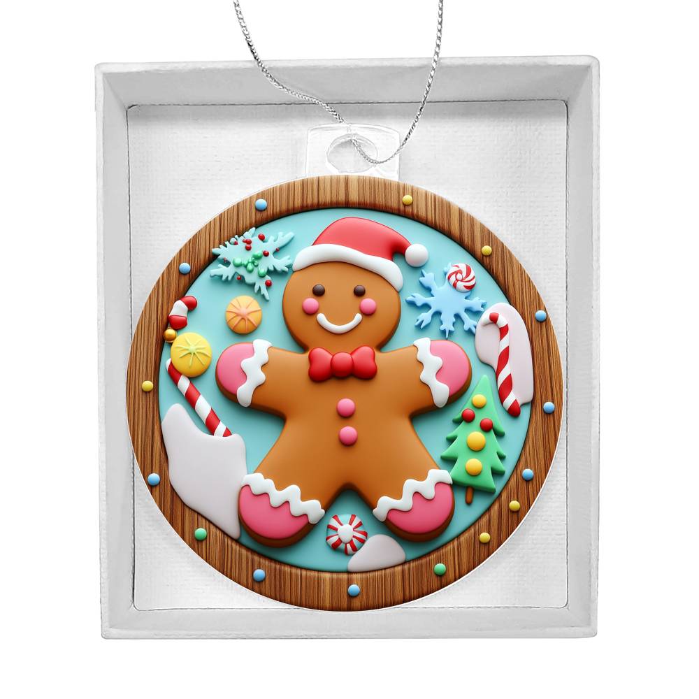 Acrylic Ornament Ginger Bread Man