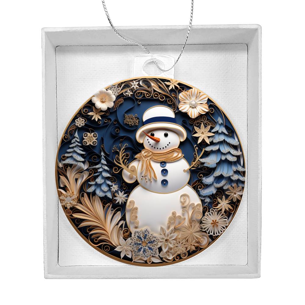 Acrylic Ornament Snow Man