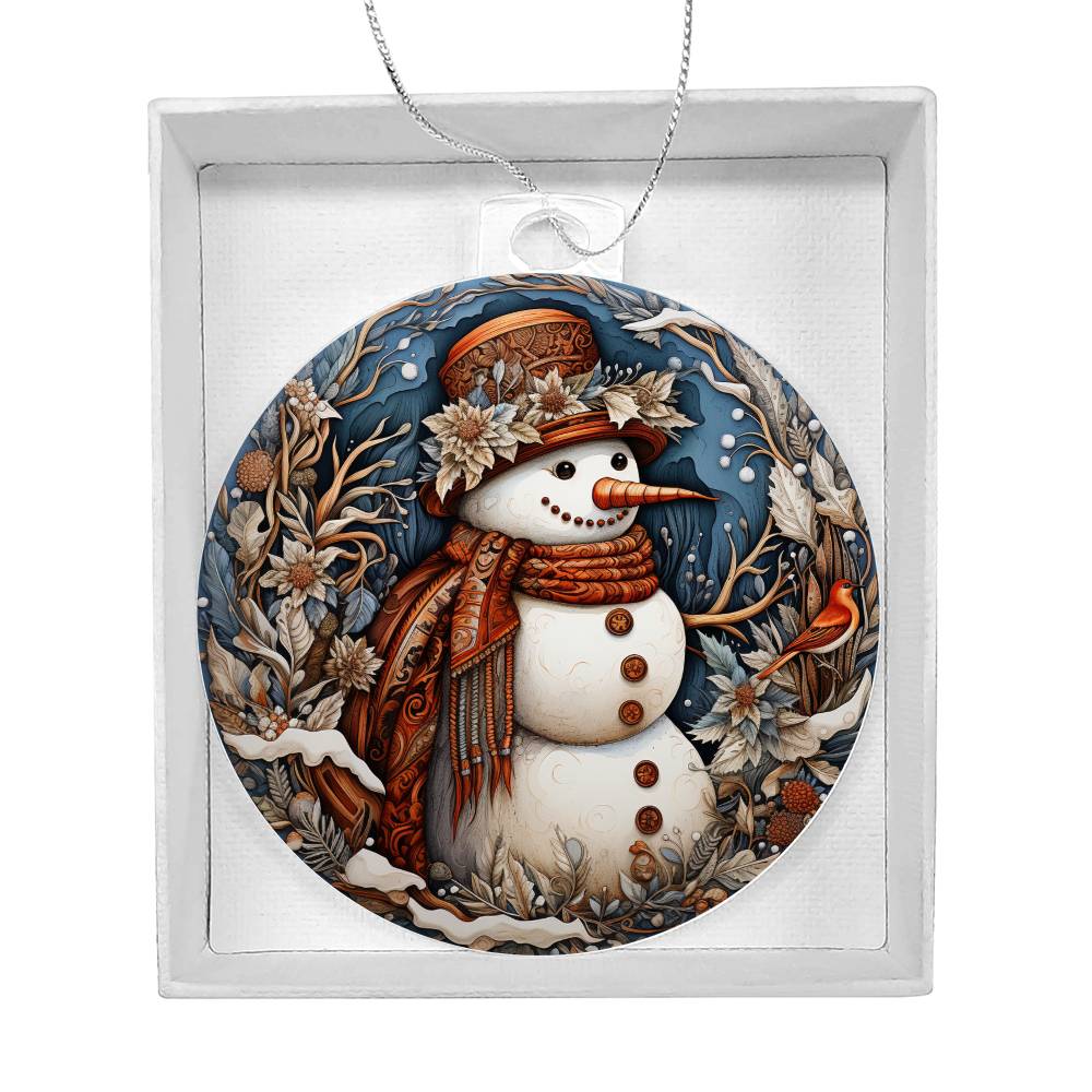 Acrylic Ornament Snow MAn