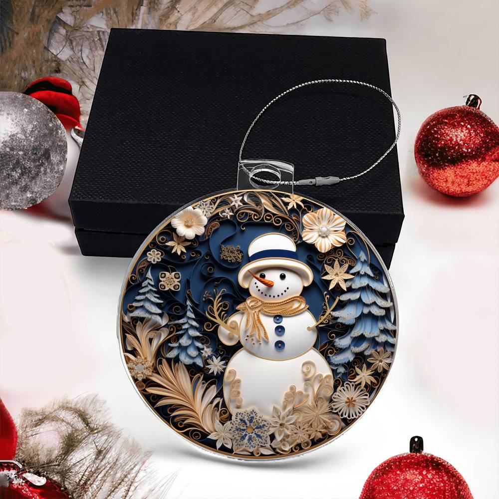 Acrylic Ornament Snow Man