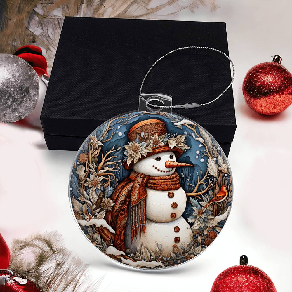 Acrylic Ornament Snow MAn