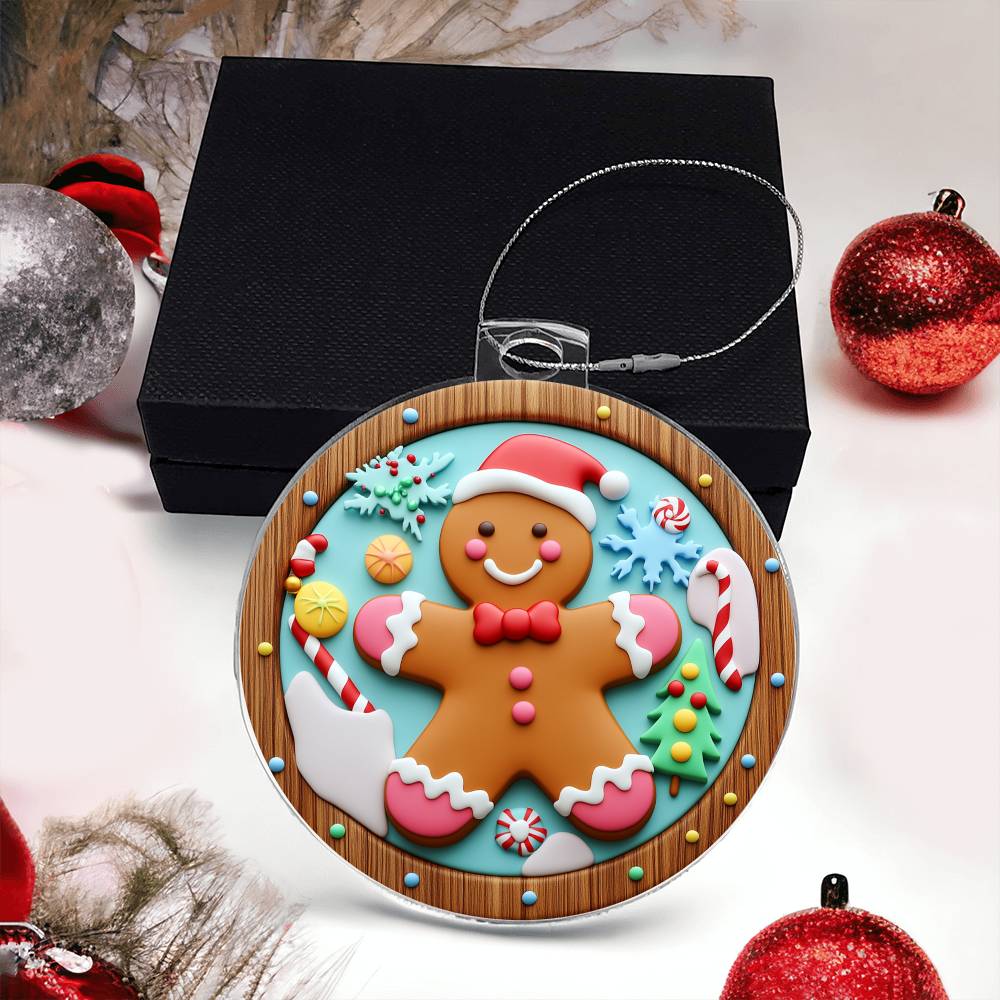 Acrylic Ornament Ginger Bread Man