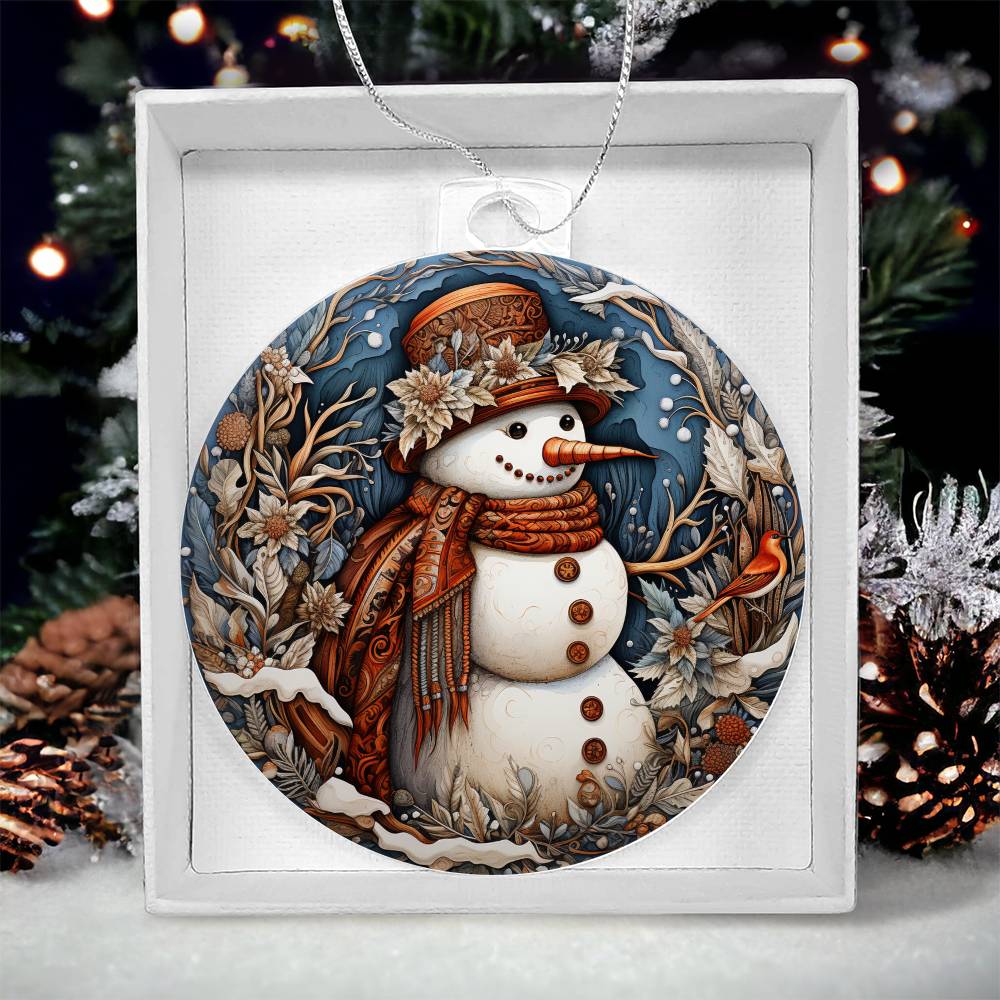 Acrylic Ornament Snow MAn