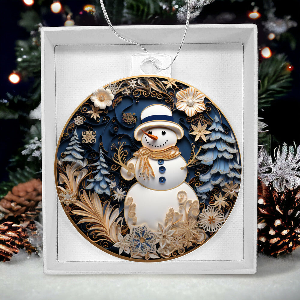 Acrylic Ornament Snow Man