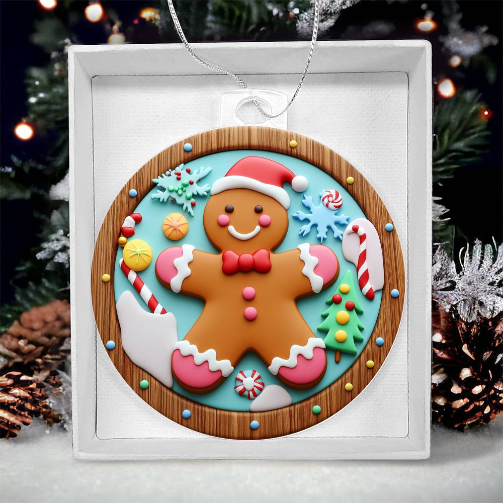 Acrylic Ornament Ginger Bread Man