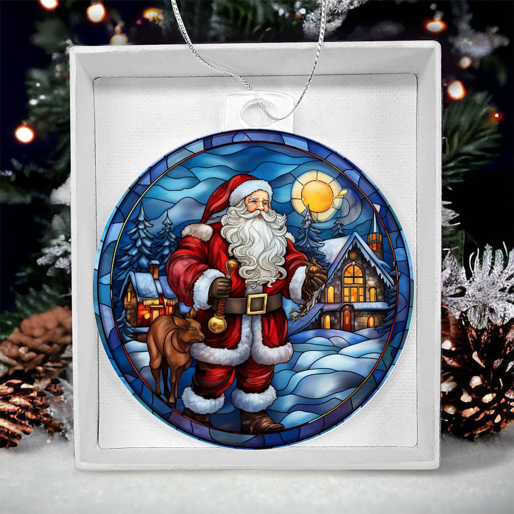 Acrylic Ornament Santa