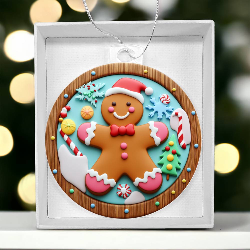 Acrylic Ornament Ginger Bread Man