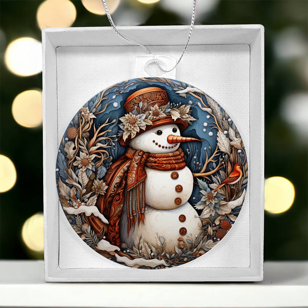 Acrylic Ornament Snow MAn