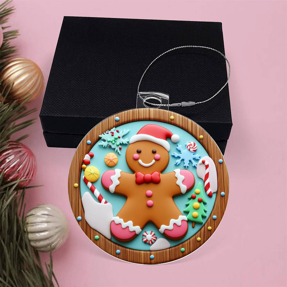 Acrylic Ornament Ginger Bread Man
